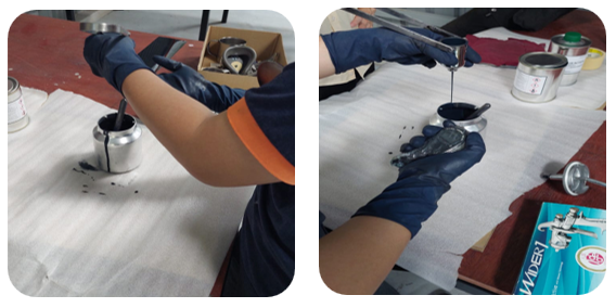 Painting of Aircraft Components